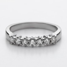 Anello Mezza Veretta con diamanti "Cleopatra"