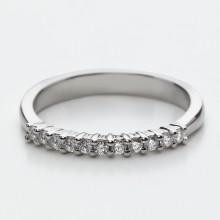Anello Mezza Veretta con diamanti "Cleo"