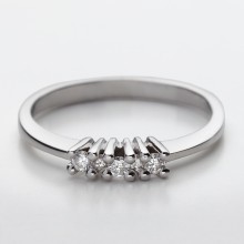 Anello Trilogy con diamanti "Monet"