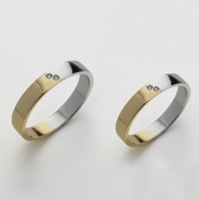 Anelli Fede Nuziale con diamante "Forever"